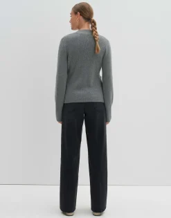 Gebreid Vest Timila Grijs Online Bestellen*OPUS Shop