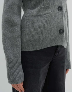 Gebreid Vest Timila Grijs Online Bestellen*OPUS Shop
