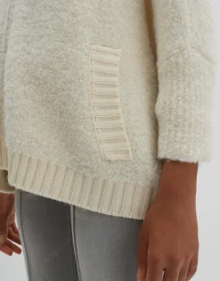 Gebreid Vest Touclee Detail Wit Online Bestellen*OPUS Online