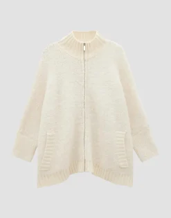 Gebreid Vest Touclee Detail Wit Online Bestellen*OPUS Online