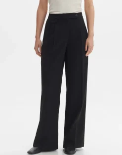 Geplooide Broek Marzena Asymmetric Zwart Online Bestellen*OPUS Online