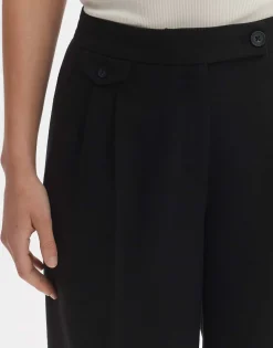 Geplooide Broek Marzena Asymmetric Zwart Online Bestellen*OPUS Online