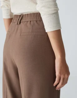 Geplooide Broek Morina Bruin Online Bestellen*OPUS Outlet