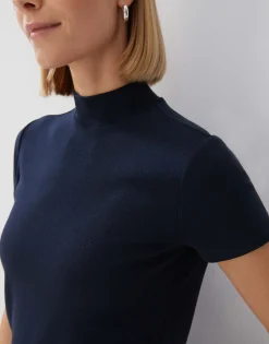 Geribd Shirt Karlusia Blauw Online Bestellen*OPUS Discount