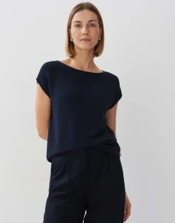 Geribd Shirt Kayuki Blauw Online Bestellen*OPUS Cheap