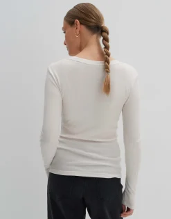 Geribd Shirt Kelanie Wit Online Bestellen*OPUS Fashion
