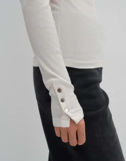 Geribd Shirt Kelanie Wit Online Bestellen*OPUS Fashion