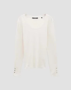 Geribd Shirt Kelanie Wit Online Bestellen*OPUS Fashion