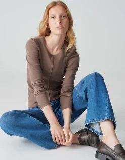Geribd Shirt Sadalie Bruin Online Bestellen*OPUS Discount