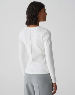 Geribd Shirt Sadalie Wit Online Bestellen*OPUS Fashion