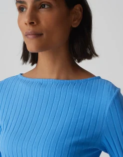 Geribd Shirt Sovke Blauw Online Bestellen*OPUS New