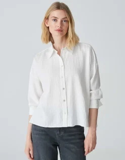 Gestreepte Blouse Fredi Wit Online Bestellen*OPUS New