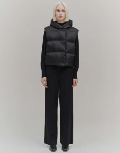 Gewatteerde Bodywarmer Vausti Zwart Online Bestellen*OPUS Sale