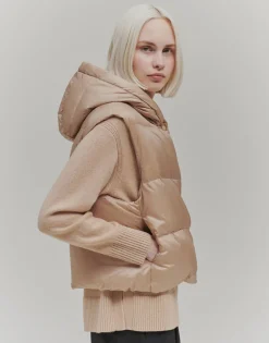 Gewatteerde Bodywarmer Vausti Beige Online Bestellen*OPUS New