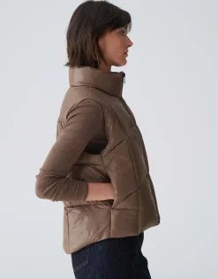 Gewatteerde Bodywarmer Woertel Bruin Online Bestellen*OPUS Shop