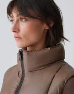 Gewatteerde Bodywarmer Woertel Bruin Online Bestellen*OPUS Shop