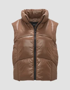 Gewatteerde Bodywarmer Woertel Bruin Online Bestellen*OPUS Shop