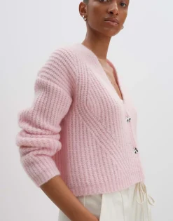 Grofgebreid Vest Triya Roze Online Bestellen*OPUS Cheap