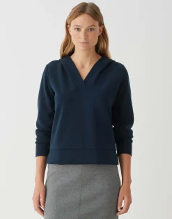 Hoodie Gerwa Blauw Online Bestellen*OPUS Fashion