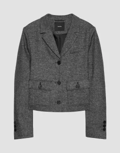 Korte Blazer Naine Grijs Online Bestellen*OPUS Best