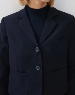 Korte Blazer Nyoto Blauw Online Bestellen*OPUS Cheap