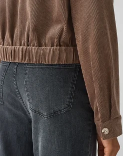 Korte Jas Hanju Bruin Online Bestellen*OPUS Cheap
