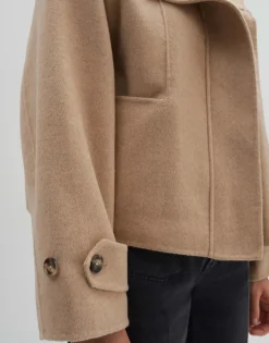 Korte Jas Varah Detail Beige Online Bestellen*OPUS Discount