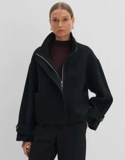 Korte Jas Varah Detail Zwart Online Bestellen*OPUS Best Sale