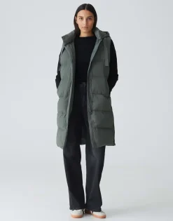 Lange Bodywarmer Wigilo Groen Online Bestellen*OPUS Store