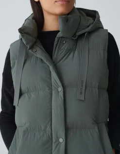 Lange Bodywarmer Wigilo Groen Online Bestellen*OPUS Store