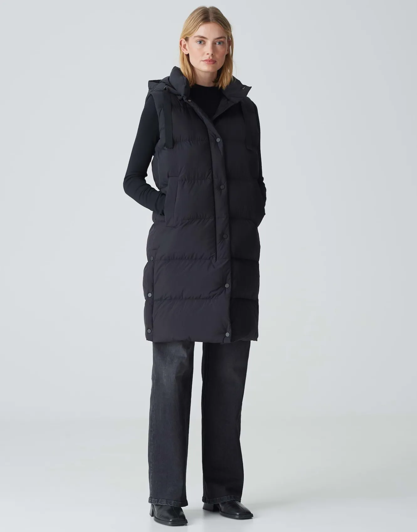 Lange Bodywarmer Wigilo Zwart Online Bestellen*OPUS Sale