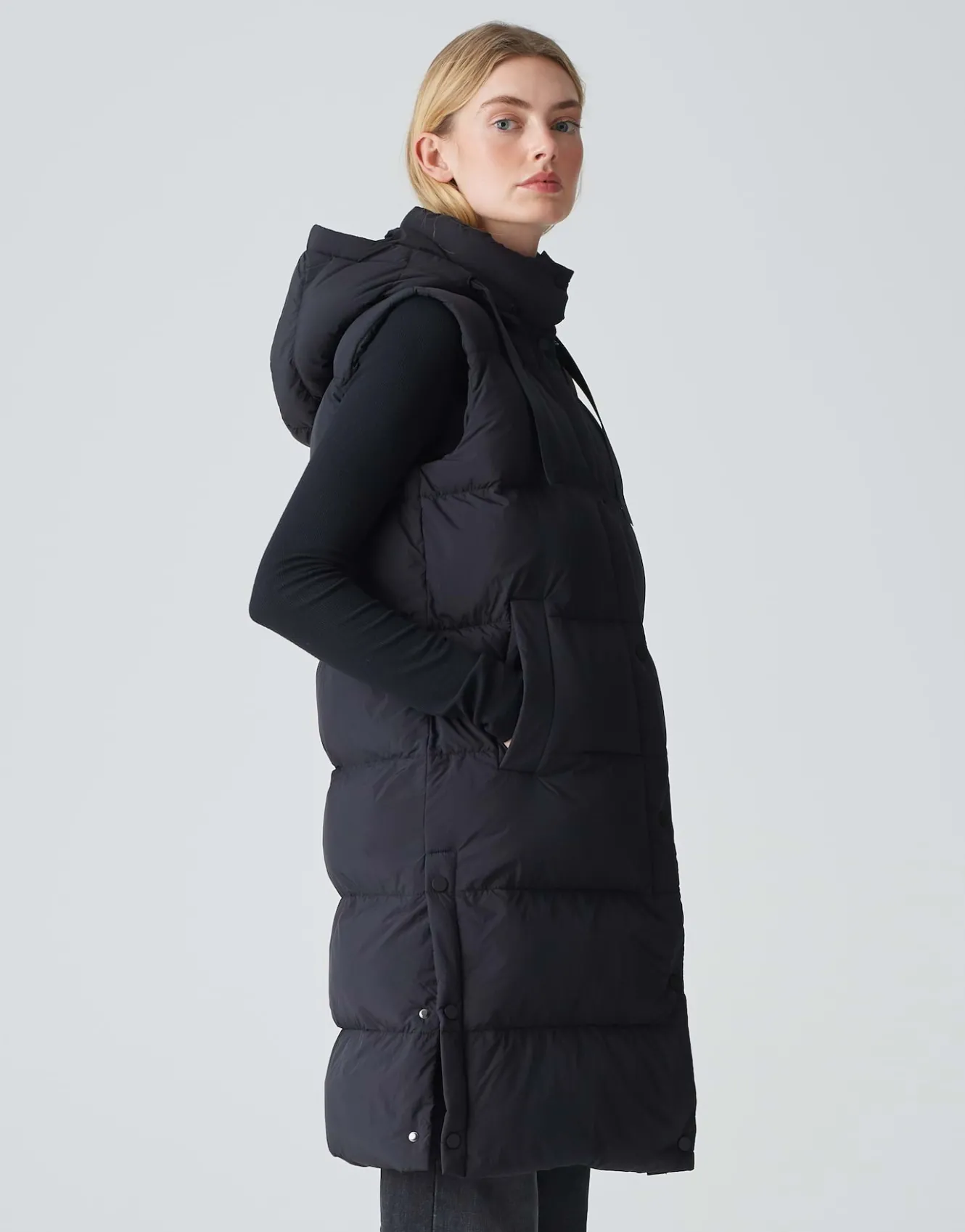 Lange Bodywarmer Wigilo Zwart Online Bestellen*OPUS Sale