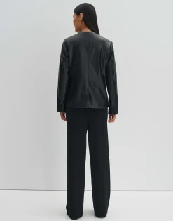 Leren Blazer Noebe Zwart Online Bestellen*OPUS Outlet