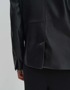 Leren Blazer Noebe Zwart Online Bestellen*OPUS Outlet