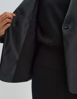 Leren Blazer Noebe Zwart Online Bestellen*OPUS Outlet