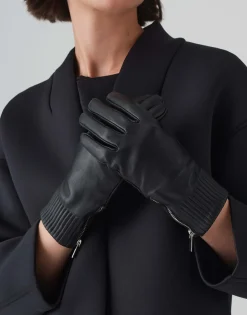 Leren Handschoen Alettio Gloves Zwart Online Bestellen*OPUS Flash Sale