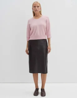Leren Rok Ofiona Rood Online Bestellen*OPUS Discount