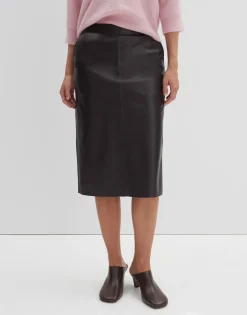 Leren Rok Ofiona Rood Online Bestellen*OPUS Discount