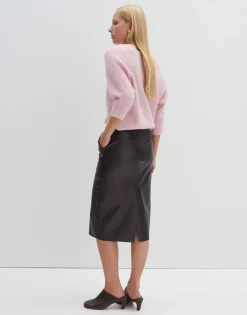 Leren Rok Ofiona Rood Online Bestellen*OPUS Discount