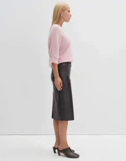 Leren Rok Ofiona Rood Online Bestellen*OPUS Discount