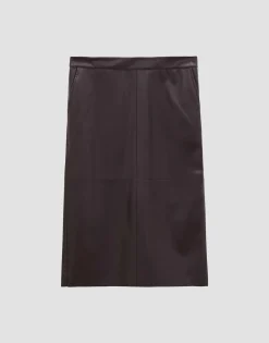 Leren Rok Ofiona Rood Online Bestellen*OPUS Discount