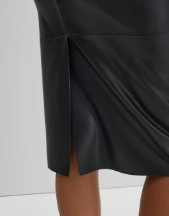 Leren Rok Ofiona Zwart Online Bestellen*OPUS Cheap