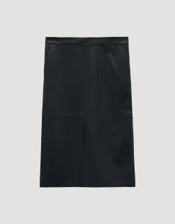 Leren Rok Ofiona Zwart Online Bestellen*OPUS Cheap