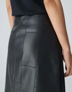Leren Rok Romela Zwart Online Bestellen*OPUS Outlet