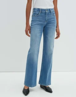 Long Flared Jeans Carie Blauw Online Bestellen*OPUS Sale