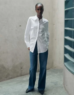 Long Flared Jeans Carie Iconic Blauw Online Bestellen*OPUS Hot