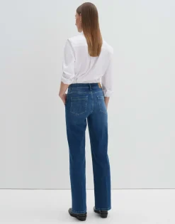 Long Flared Jeans Carie Utility Blauw Online Bestellen*OPUS Cheap