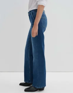 Long Flared Jeans Carie Utility Blauw Online Bestellen*OPUS Cheap