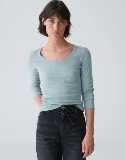 Longsleeve Sorana Blauw Online Bestellen*OPUS Best Sale