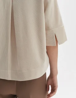Overhemdblouse Failisa Beige Online Bestellen*OPUS Fashion